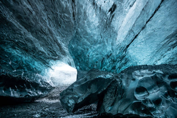 istock Inside a glacier ice cave in Iceland 1217317351