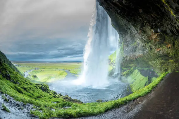 Photo of Seljalandsfoss waterfall in Iceland in Summer
