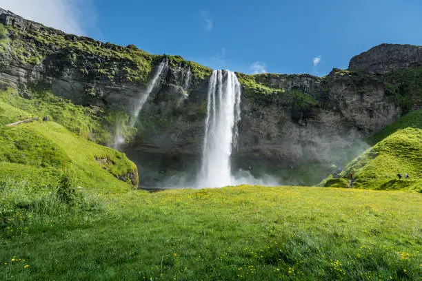 Photo of Seljalandsfoss waterfall in Iceland in Summer