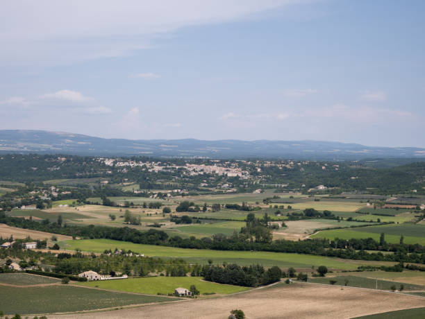 istock Landscape of Provence as seen from the sky 1217326051