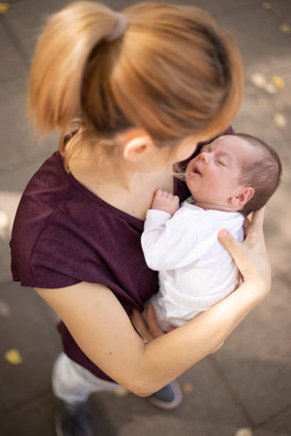 istock Gentle feelings between new mom and a baby boy 1217326890