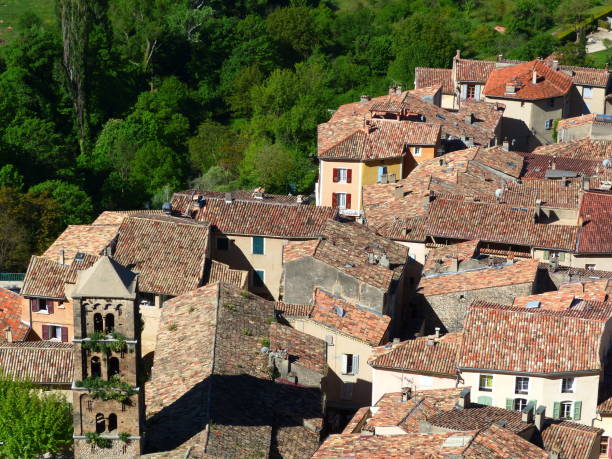 Moustiers Sainte Marie, the village : Alpes de haute Provence, France