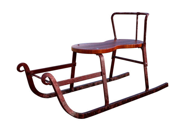 istock 3D illustration vintage sled on white 1217328325