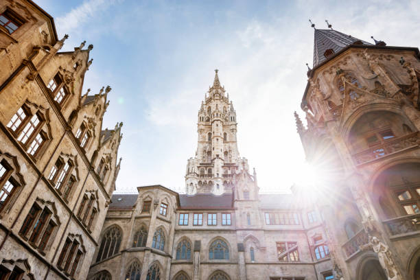 istock Inner courtyard of Town Hall in Munich, Germany 1217331231