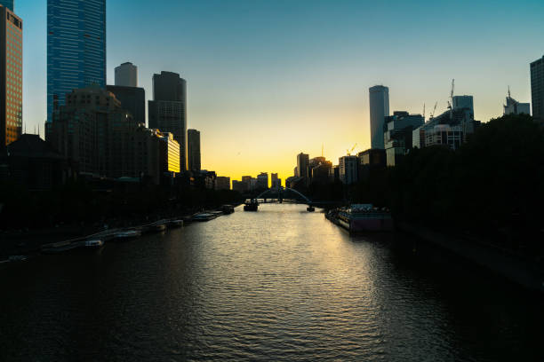 istock Melblourne commercial skyline on both sides of Yarra River 1217335186