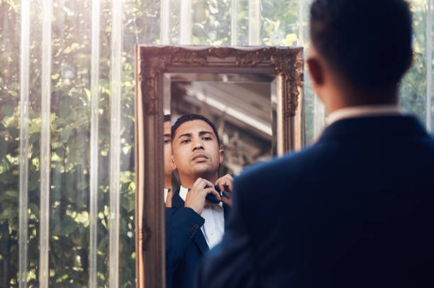 istock Making sure he looks good for his big day 1217335602