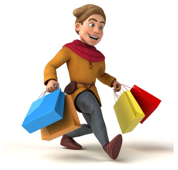 istock 3D Illustration of a medieval historical character 1217337051