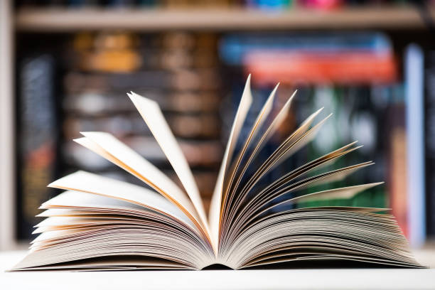 istock open book close up photo, blurred background 1217338452