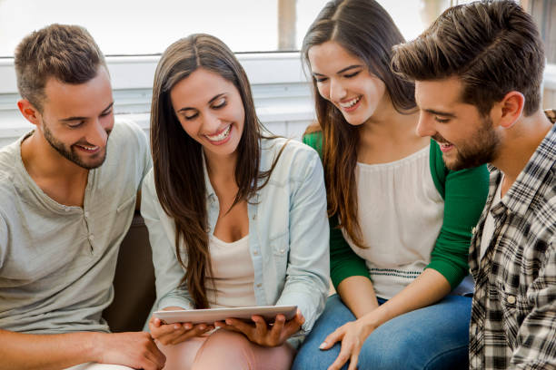 istock Meeting with friends 1217342209