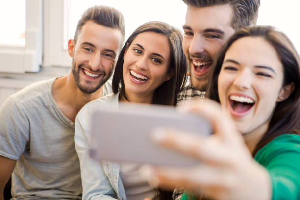 istock A selfie with friends 1217342211