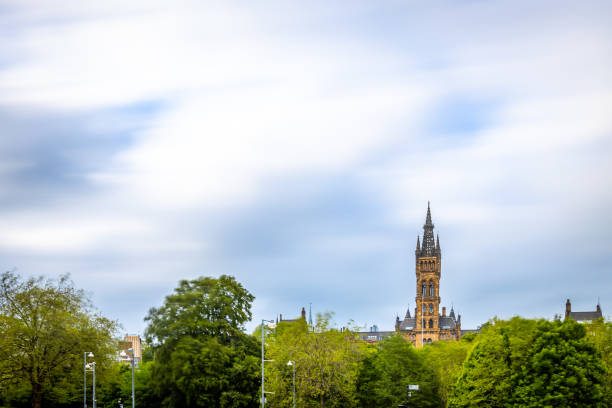 istock View of Glasgow university in cloudy day, Scotland 1217342345