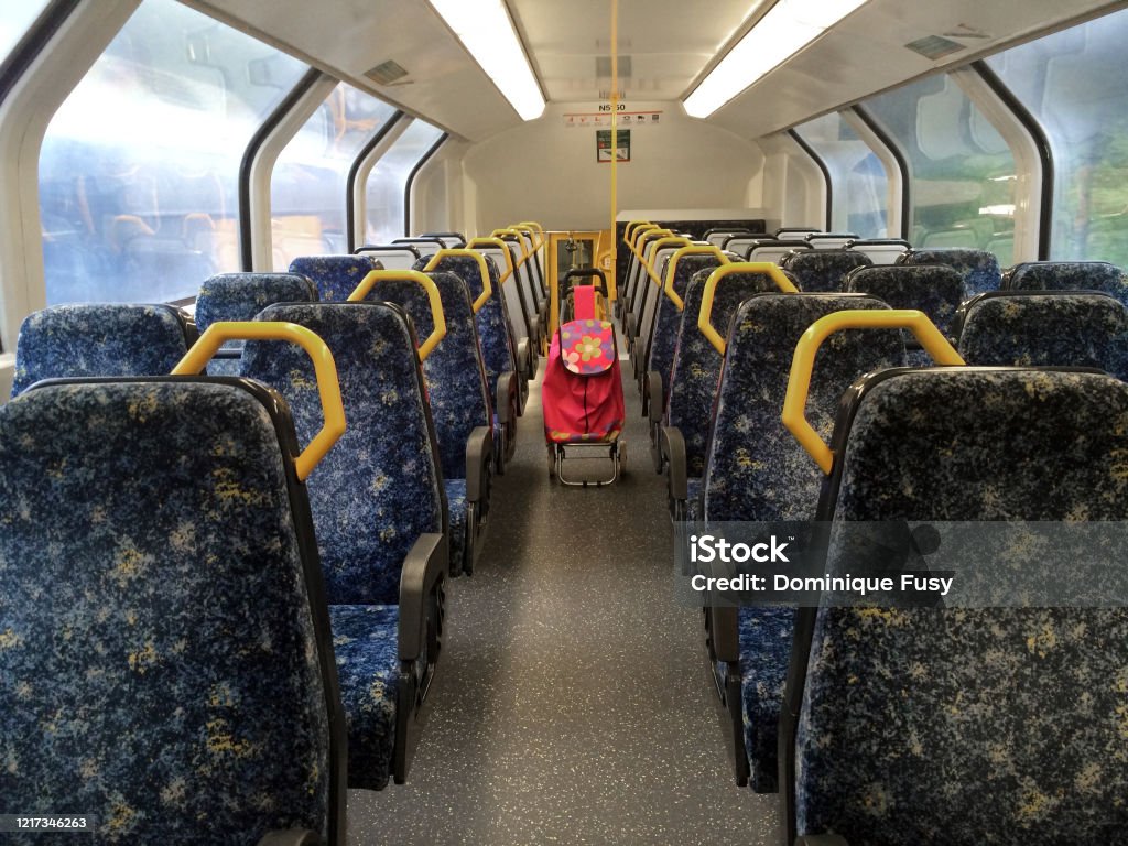 Empty Inside Train Inside Deserted Train Stock Photo - Download Image Now - Abandoned ...