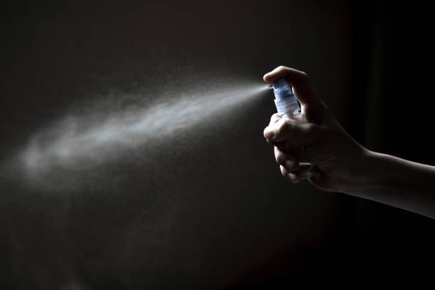 istock Coronavirus protection with spray disinfection 1217347656