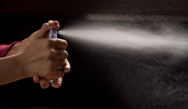 istock Coronavirus protection with spray disinfection 1217347657