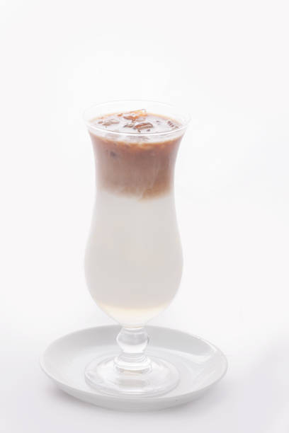 istock Glass cup of coffee latteon 1217349497