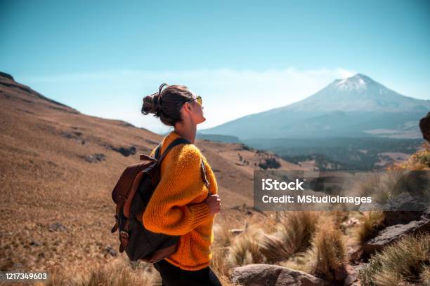 Enjoying The View Stock Photo - Download Image Now - Sunglasses, Backpack, Exercising