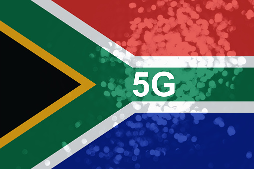 5G wireless communication technology in South Africa concept image.