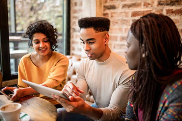 istock Millennials working from the coffee shop. 1217358197