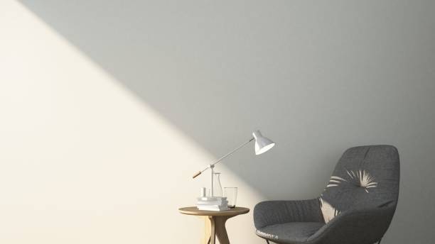 istock Relax space interior minimal and wall decoration empty in apartment- 3D rendering 1217359927