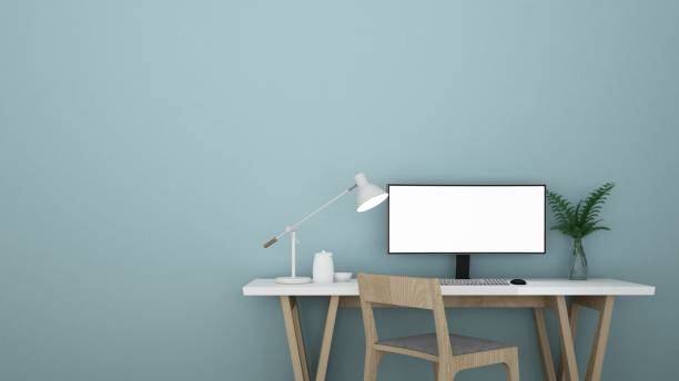 istock 3d rendering interior work space furniture and background decoration 1217359981