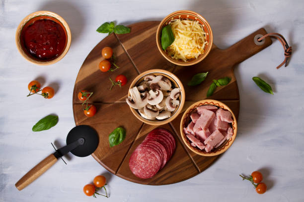 istock Pizza toppings. Ingredients for pizza 1217361255