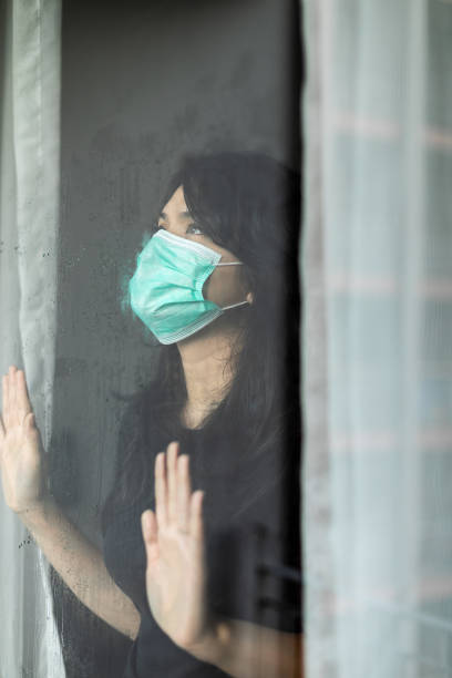 istock woman in isolation at home for virus outbreak or hypochondria 1217361816