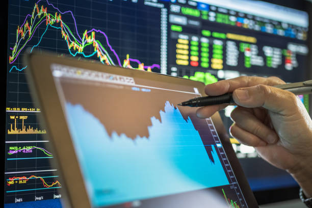 istock inancial and Technical Data Analysis Graph Showing Stock Market Trends 1217364141