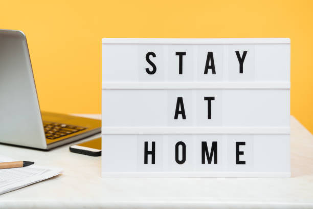 istock Stay home social media campaign for COVID-19 prevention 1217366013