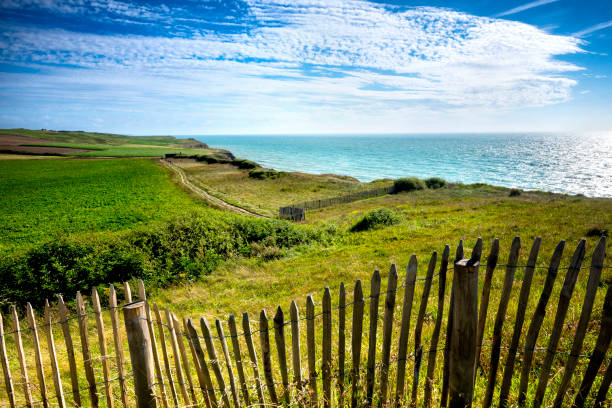 Cap Blanc Nez is a town located on the Côte d'Opale, in the French department of the Pas de Calais, in northern France. This place attracts many tourists for its particular landscape features. France.