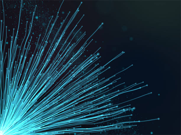 istock 3D techno communications background with fibres and floating particles 1217370298