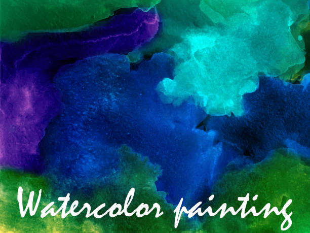 istock Abstract artistic colorful background - Picturesque watercolor banner. 1217370376
