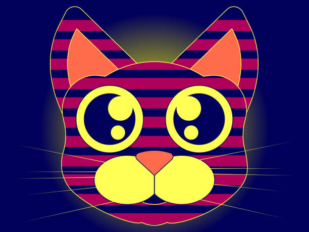 istock Cat Head - Cute vector illustration. Hand-drawn image of a cat's head in cartoon style. 1217370425