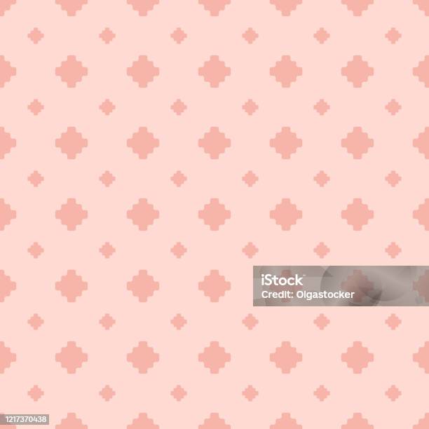 Subtle Pattern Pink Floral Seamless Pattern Vector Abstract Geometric Texture Subtle Pink ...