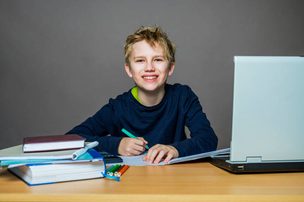 teenager doing homework