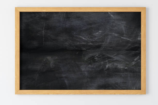 chalkboard with wood frame - blackboard back to school green picture frame imagens e fotografias de stock