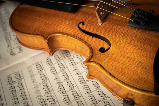istock Close up of a violin 1217386436
