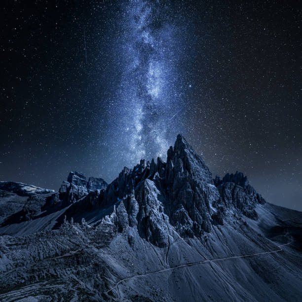 istock Milky way over Monte Paterno, Dolomites in Italy 1217388604