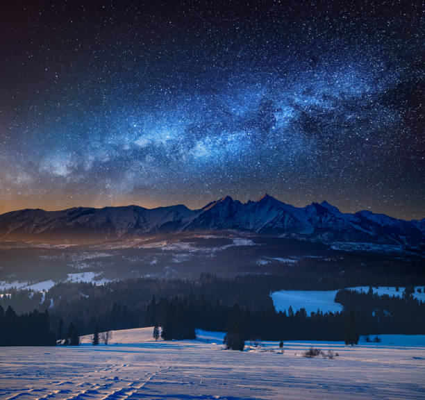istock Miky way and Tatra mountains in Poland 1217388928