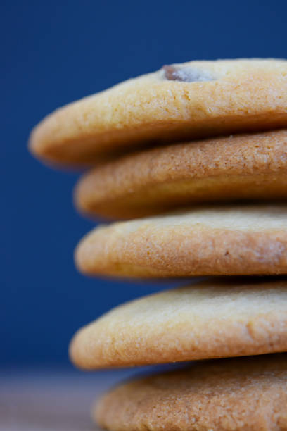istock Stack of home baked cookies close up 1217392048