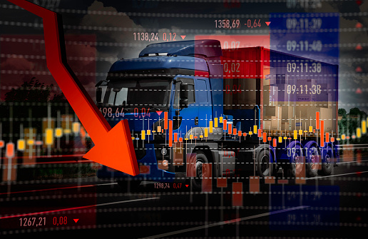 Transportation, Trading, Stock Market Data, Loss, Moving Down