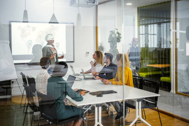 istock Business people at a board meeting 1217392482