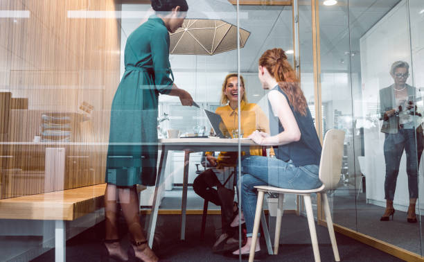 istock Businesswomen working in the office 1217392802
