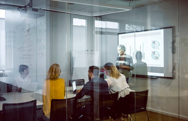 istock Business people at a board meeting 1217394398