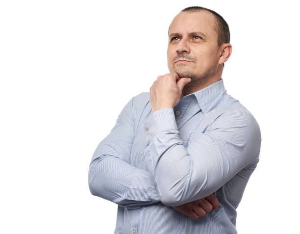istock Businessman in blue shirt 1217396089
