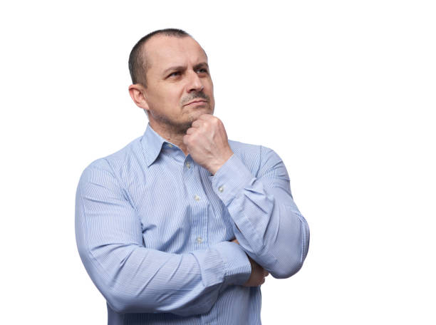 istock Businessman in blue shirt 1217396209