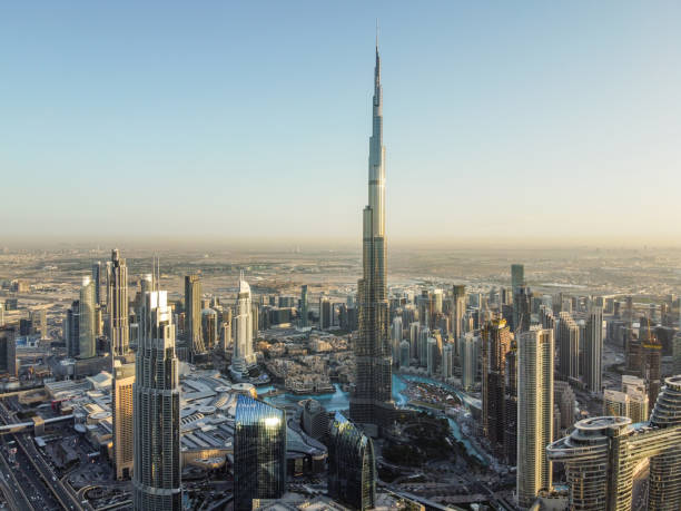 istock Drone Point View of Dubai Skyline 1217397884