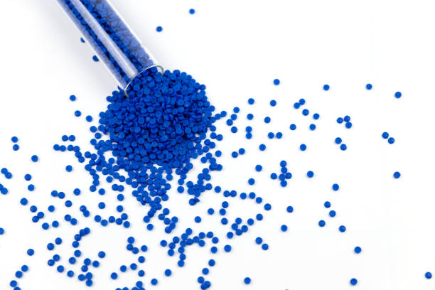 istock Close-up of plastic polymer granules. hand hold Polymer pellets. polymer plastic. compound polymer. 1217397954