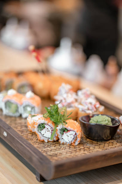 istock Sushi and Chinese cuisine 1217398442