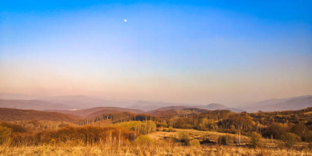 istock Panorama of spring Carpathian mountains 1217402927