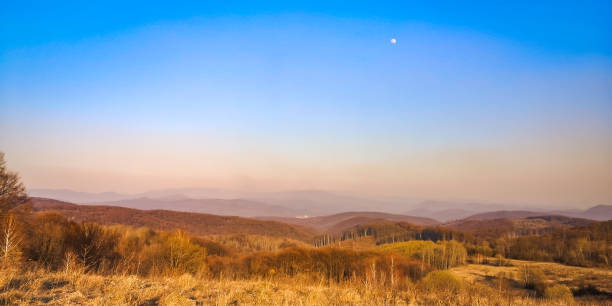 istock Panorama of spring Carpathian mountains 1217402929